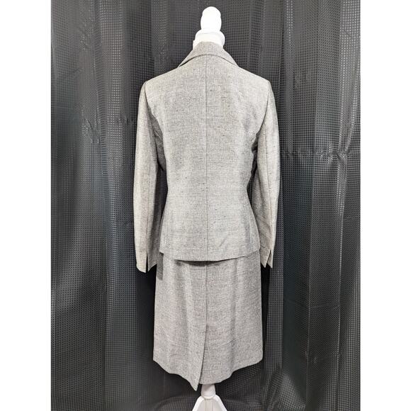 NWOT! SUIT STUDIO, NEW YORK! SILVER/GRAY W/BLACK PENCIL SKIRT SUIT SET! SZ 8 - Picture 7 of 13